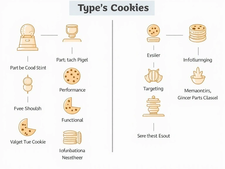 Types of cookies illustration